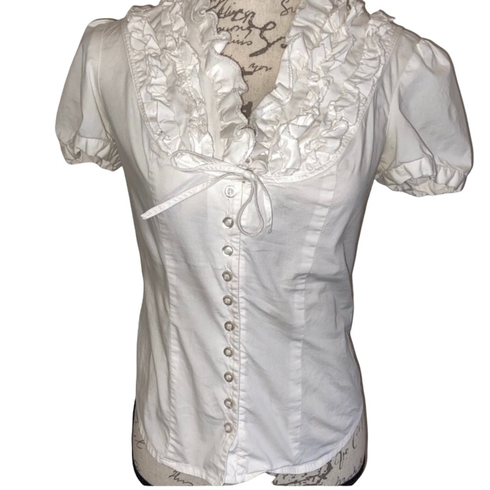 Rampage White Blouse Size Medium